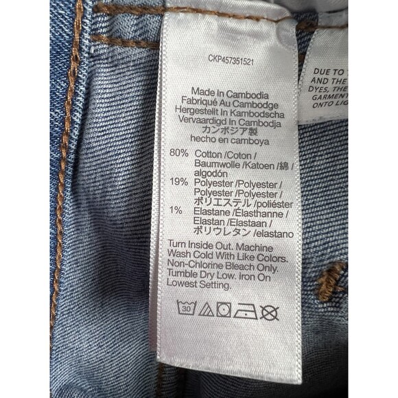 Madewell 10" High-Rise Skinny Jeans in Ainsworth Wash Raw-Hem Edition Women's 30 - Picture 6 of 12